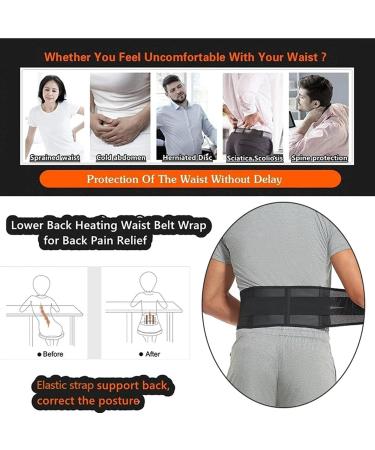 USSPO Acupressure Kidney Care Belts - Self-Heating Turmaline Waist Support | Magnetic Therapy Lumbar Pest Belt for Lower Back (Black Medium) - Buy Online on GoSupps.com