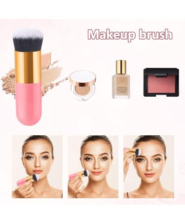 3Pcs Ultra Soft Marshmallow Sponge Makeup Set | Pink Beauty Blenders | Latex Free | Concealer Blender & Foundation Sponge | Includes Makeup Egg & Brush | Ideal for Liquid Foundation, Powder, Cream | Achieve Flawless Makeup Application - Buy Online on GoSupps.com