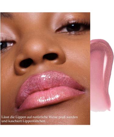  EONFAVE Shiny Glitter Lip Gloss Liquid Lipstick with Diamond Glitter 3D Moisturizing Lip Gloss Long Lasting Nude Pink Highly Pigmented Lips (07# 10g) - Buy Online on GoSupps.com