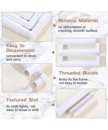Square Embroidery Hoop Set - 3 Pieces | Cross Stitch Hoops in Multiple Sizes | DIY Sewing Tools for Quilting and Silk-Painting - Buy Online on GoSupps.com