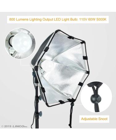 LINCO Lincostore Photography Table Top Studio Lighting Kit - Easy 30 Second Storage - Buy Online on GoSupps.com