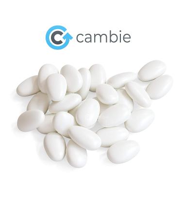 Cambie Jordan Almonds - Premium Bright White Candy Almonds for Weddings, Parties, and Holidays - 1 lb Pack - Buy Online on GoSupps.com