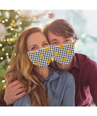 ZQP 2PCS Christmas Valentine's Day Face_Masks for Adult Resuable Washable Printed Couples Face Bandanas Bride Groom Fashion Letter Design Novelty Face_Cover for Adult Women Men - Buy Online on GoSupps.com