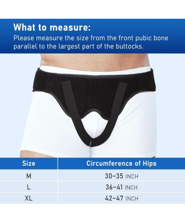 Buy Laway Inguinal Truss for Men & Women | Medical Hernia Guard for Pain Relief & Recovery | Adjustable with 2 Removable Compression Pads | Medium Size - Buy Online on GoSupps.com