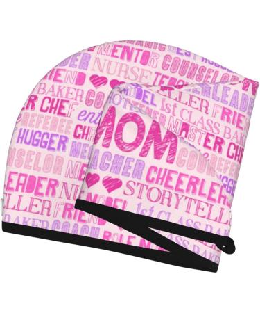 Best Mom Ever Hair Towel Wrap | Quick-Dry Towel Turban for Effortless Hair Drying - International Shipping Available - Buy Online on GoSupps.com