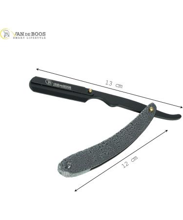 Van de Boos Razor Set | High-Quality Stainless Steel Barber Knife with 100 Extra Sharp Derby Blades for Precision Beard Shaving - Ideal Men s Razor - Buy Online on GoSupps.com