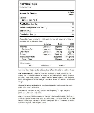 Green Tea Slimming Tea - 24 Bags | Natural Weight Loss Support - Buy Online on GoSupps.com