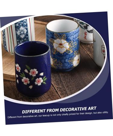 Zerodeko Ceramic Teacup Water Glasses Drinking Glasses Ceramic Tea Cups Ochoko Cups Water Cup Mini Hand Cup As Shown 1 7.5X7.5X10.3CM - Buy Online on GoSupps.com