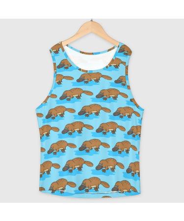 Australian Funny Platypus Women's Tank Top | Sleeveless Summer Sports Vest - X-Large - Buy Online on GoSupps.com