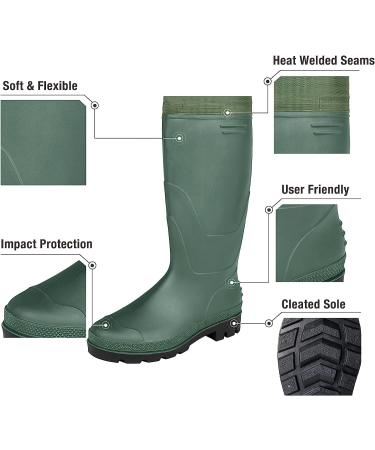Fishingsir Waterproof Hip Waders for Men and Women - Lightweight Bootfoot Cleated Fishing Hip Wader in Brown & Green - M7/W9 - Buy Online on GoSupps.com