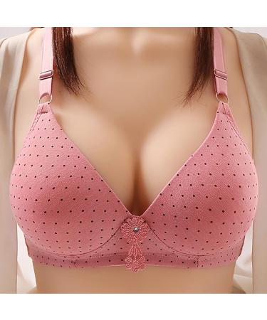 Buy Comfortable Women's Push-Up Bras | Cute & Breathable Bralette for Large Breasts | Adjustable Strap Design - Daily 01# Pink - Buy Online on GoSupps.com