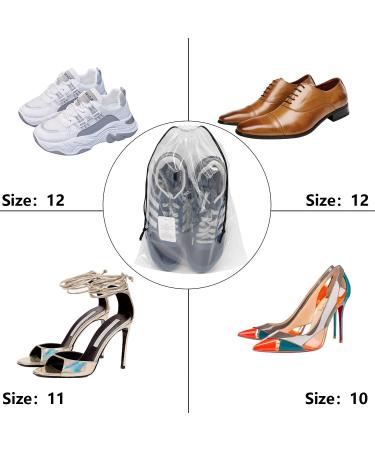 72 PCS Large Portable Clear Shoe Storage Bags for Travel - Transparent Shoe Organizer - Buy Online on GoSupps.com
