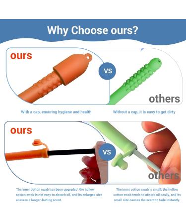 3-Pack Essentials Oil Aromatherapy Sticks Fresh Breath Oral Fixation Aid Calming Chewable Alternative for Smoke & Pen Biting Habits for Valentine's Day gifts Multicolor - Buy Online on GoSupps.com