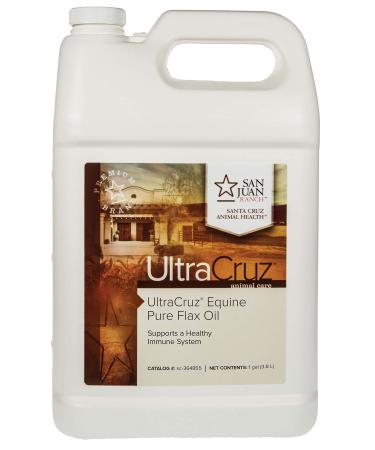 UltraCruz Pure Flax Oil Supplement for Horses and Livestock 1 Gallon - Buy Online on GoSupps.com