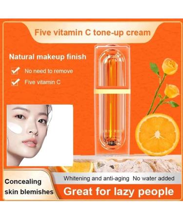 XKrmp Vitamin C Tone Up Cream Set 2025 NEW VC Cream for Face Quick Makeup Moisturizer Lightweight VC Toner Blended Formula for Smoothing & Glowing All Skin Types 1Pc - Buy Online on GoSupps.com