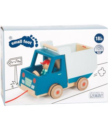 Small Foot Wooden Pull-Along Dump Truck - Motor Skills Toy & Baby Walker for Kids 18+ Months | International Shipping - Buy Online on GoSupps.com
