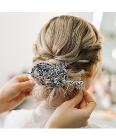 HAPINARY Vintage Hairpin Vintage Bronze Hair Sticks Viking Knot Sticks Hairpins Retro Hair Fork Pins Viking Hair Jewelry Celtics Knot Hair Stick Retro Hair Sticks Hair Styling Pins Alloy - Buy Online on GoSupps.com