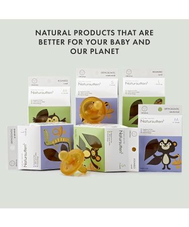 Natursutten Orthodontic Pacifier 0-6 Months - 100% Natural Rubber, Eco-Friendly & BPA-Free - Made in Italy - 1 Piece - Buy Online on GoSupps.com