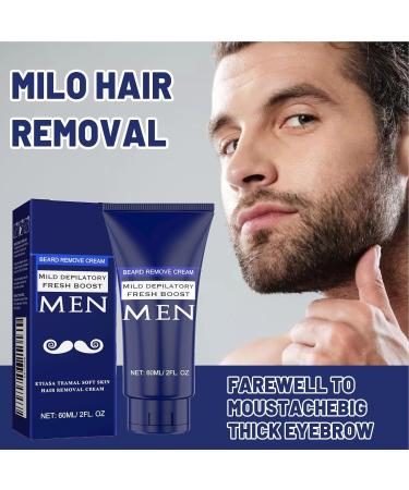 Hair Removal Cream | 60ml No Pain Soothing Depilatory | Safety Cream Skin Types Personal Beauty Face Legs Arms - Buy Online on GoSupps.com