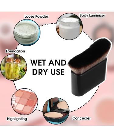 Self Tanner Brush Body Makeup Brush for Flawless Leg Makeup Sunscreen Brush Applicator- Kabuki Brush for Body Foundation Brush Makeup Brush for Face(Black) - Buy Online on GoSupps.com