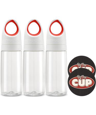 Twinings Cold Infuse Starter Kit (3 Infusers and Reusable Water bottle) with By The Cup Coasters