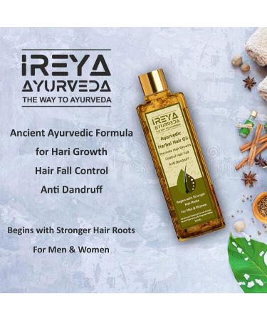 Herbal Hair Oil for Growth, Anti-Dandruff, and Hair Fall Control - 100ml - Buy Online on GoSupps.com