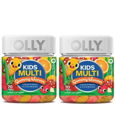 Olly Kids Multivitamin Gummy - Sour Fruity Punch - 70 Gummies 2 Pack