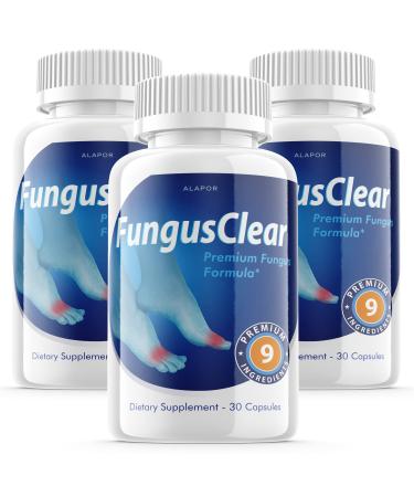 (3 Pack) Fungus Clear - Probiotic Fungus Clear Pills Advance Formula Fungusclear Capsules Fungus Clear Max for 90 Days Supply. 30 Count (Pack of 3)