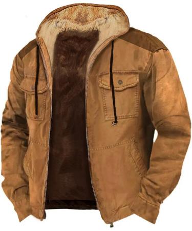 Hanxiulin Oversized Plush Jacket - Warm Lined Fleece Coat for Men | Winter Outerwear & Quilted Design - Buy Online on GoSupps.com