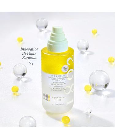 Beekman 1802 Milk Shake Facial Toner Mist - 8 oz - Hyaluronic Acid & Squalane - Hydrating & Redness-Relieving Formula - Non-Comedogenic, Alcohol-Free & Cruelty-Free - Buy Online on GoSupps.com
