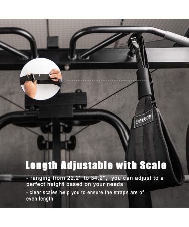 Pacearth Adjustable Ab Straps - Support 440lbs, Hanging Abs for Core Strength Training - Buy Online on GoSupps.com