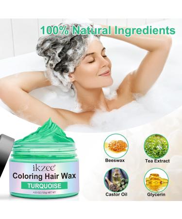 Temporary Green Hair Color Wax - Instant Washable Hairstyle Dye for Party Cosplay Halloween | 4.23 oz - Buy Online on GoSupps.com