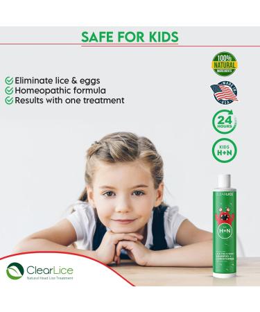 Clearlice 2 in 1 Lice Treatment Shampoo & Conditioner 8 oz - Effective Head Lice Solution - Buy Online on GoSupps.com