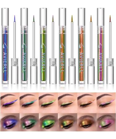 Easilydays Shimmer Liquid Eyeliner Pencil Chameleon Blue Purple Gold Colored Satin Eye Liner Metallic Multi-Reflective Finish Eyeliners Waterproof Smudge-proof Longwearing Ultra-Fine Tip Eyeliner Pen (#05) - Buy Online on GoSupps.com
