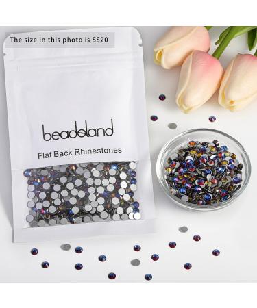 Beadsland 1440 Flat Back Rhinestones - Blue Volcano Nail Crystals SS20 (4.6-4.8mm) | Premium Quality for Stunning Nail Art - Buy Online on GoSupps.com