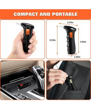 Seven-first Professional-Grade Accuracy Breathalyzer  Portable Alcohol Tester with LCD Digital Display for Personal  Home or Party Use with 5 Mouthpieces  7 - Buy Online on GoSupps.com