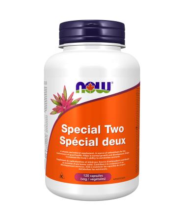NOW Special Two Multi Vitamin and Mineral Supplement Capsules 120 Count
