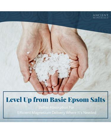 Ancient Minerals Magnesium Bath Flakes - Natural Salts for Relaxation & Muscle Relief - 8 lbs - Buy Online on GoSupps.com