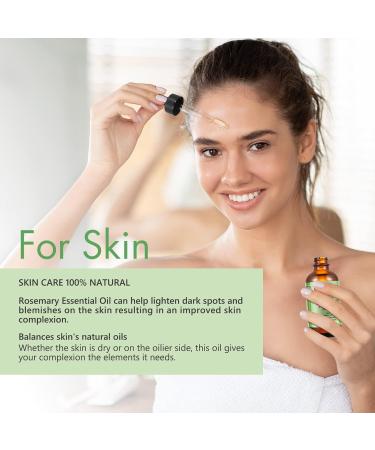 Rosemary Oil for Hair Growth 60ml Rosemary Mint Scalp & Hair Strengthening Oil Organic & Pure Rosemary Essential Oil with Applicator - Buy Online on GoSupps.com