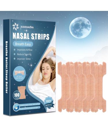 100 Counts Nasal Strips to Stop Snoring Anti Snoring Nasal strips Nose Strips for Breathing Improved Airflow Reduction Snoring Breathe Right Extra Strength Nasal Strips.