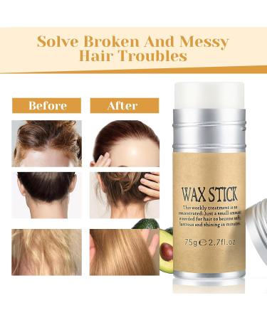 Hair Wax Stick Smooth Hair Wax Stick Hair Wax Stick Hair Styling Pomade for Natural Hair Broken Hair and Wigs Makes Hair Look Neat and Tidy (75g) - Buy Online on GoSupps.com