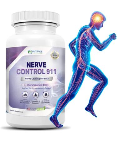 Nerve Control 911 - Natural Plant-Based Nerve Health Supplement (60 Capsules) - Buy Online on GoSupps.com