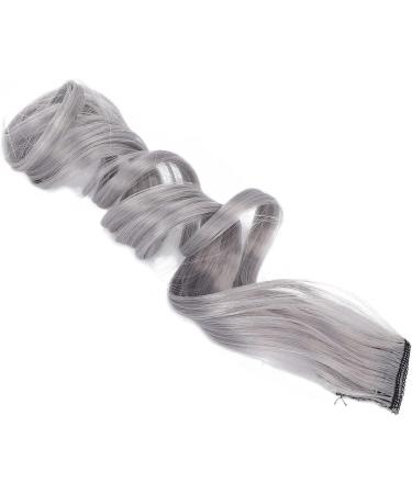 Hair Extension Synthetic Colorful Clip In Hairpiece Curling Wig for Party for Prom for Girls White tea ash - Buy Online on GoSupps.com