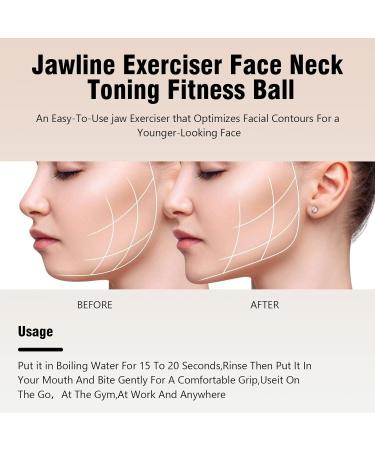 Jawline Coach & Pine Trainer for Men & Women | 40lbs Kiefer Exerciser - Double Chin & Jawline Fitness Ball - Buy Online on GoSupps.com