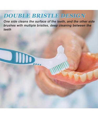 Portable Prosthesis Cleaning Brushes - 6 Pack Denture & Hard Prosthesis Double-Sided Cleaners with Carrying Bags for Artificial Teeth Care - Buy Online on GoSupps.com