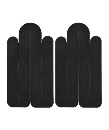 Sports Tape Athletic Kinesiology Breathable Elastic Kinesiology Athletic Tape - Precut Strips for Knee Shoulder and Elbow Shoulder Tape and Knee Tape for Sensitive Skin and Sports Hersil Black 2 pieces per bag