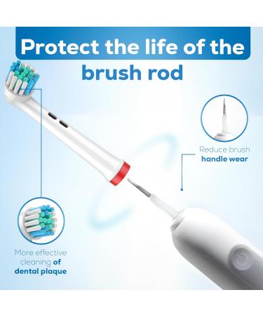 Replacement Toothbrush Heads Compatible with Oral-B Braun | Pack of 8 Precision Refills for Electric Brush Heads - Fits Oral-B 7000 Pro 1000 9600 500 3000 8000 Vitality Plus - Buy Online on GoSupps.com