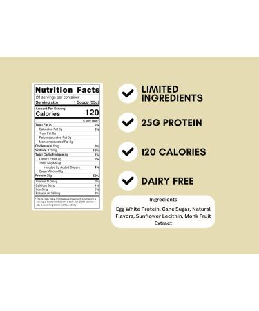 Anea Protein Egg White Protein Powder - Vanilla - 1.5 LBS - Buy Online on GoSupps.com
