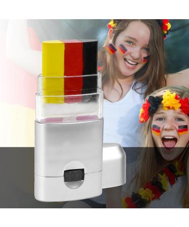 Flag Face Paint National Flag Face Paint | Yellow Red Black Stick Face Paint - Black Stick for Eyes Body Markers Paint Pencils - Buy Online on GoSupps.com