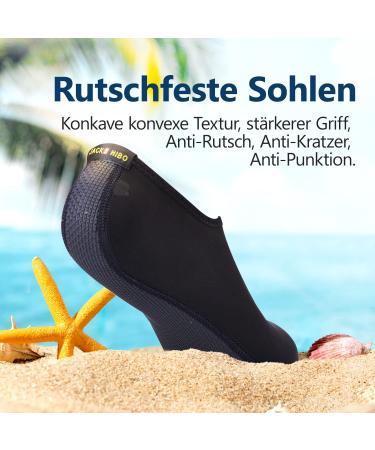 Buy Jackshibo Swimming Shoes for Men & Women - Barefoot Water Shoes Beach & Surf Aquasiums - EU Size 37/38 - Black - Buy Online on GoSupps.com